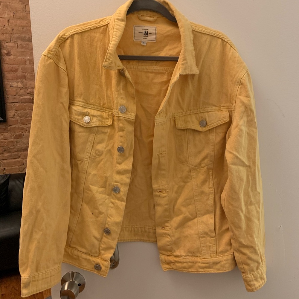 Yellow jean jacket